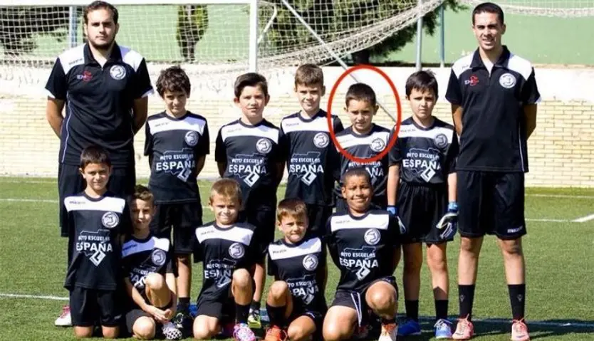 Fran Hernández, en su etapa en el Benjamín B de Unionistas | FOTO UNIONISTAS CF