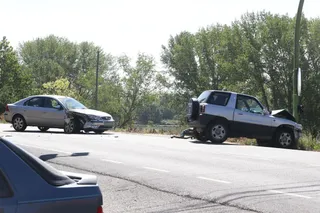 Accidente en la carretera de cabrerizos