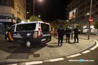 Policía Nacional Gran Vía plaza de San Julián. Foto de archivo