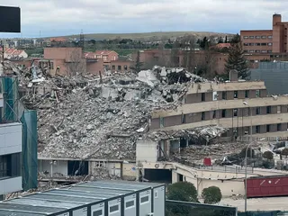 GALERÍA | Derrumbe del clínico