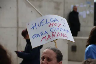 Los médicos de Salamanca se manifiestas a las puertas del hospital