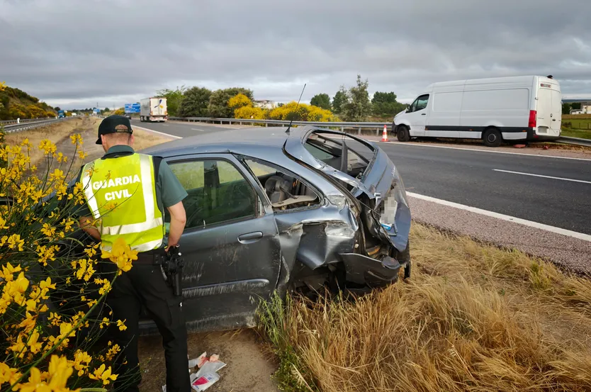 Un Herido En Un Accidente Entre Un Turismo Y Una Furgoneta En La a 62 José Vicente (1)