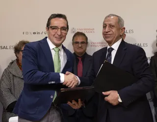 Juan Manuel Corchado e Ismail Abdel Ghafar | Foto: Susana Martín (ICAL)