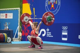 Marta García. Campeonato Europeo de Halterofilia