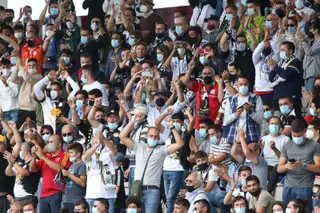 Aficionados de Unionistas en el choque ante del Deportivo de la Coruña / FOTO SALAMANCA24HORAS.COM