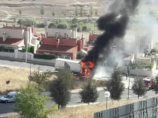 Calcinado un camión en Vistahermosa
