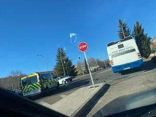 Accidente en la avenida Agustinos Recoletos