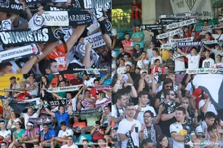 Aficionados de ambos equipos