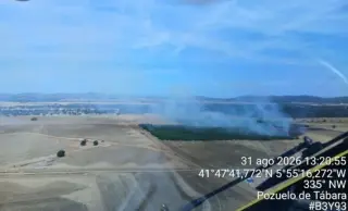 Imagen área de la zona afectada por el fuego. INFORCYL 
