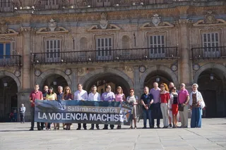 Concentracion plaza mayor violencia