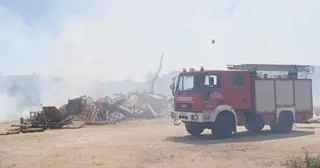 Un incendio junto a Albahonda calcina 16 hectáreas de cultivo