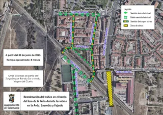 Corte avenida Saavedra y Fajardo | Ayuntamiento de Salamanca