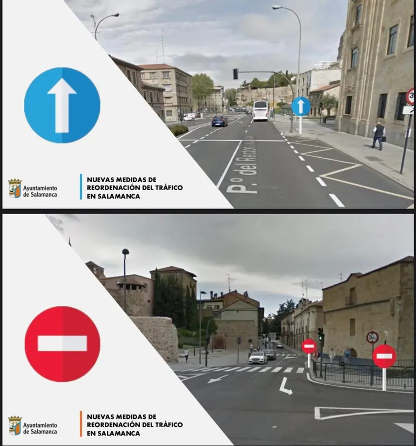 El Ayuntamiento llevará a cabo una reordenación del tráfico en varias calles de Salamanca