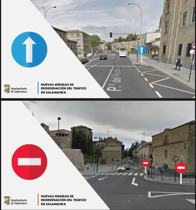 El Ayuntamiento llevará a cabo una reordenación del tráfico en varias calles de Salamanca