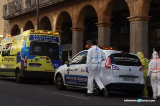 Coronavirus ambulancia gran vía (4)