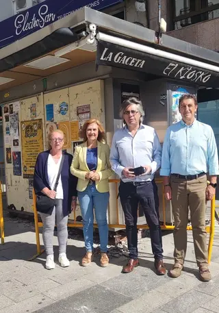 M. Teresa Crego, Puri Pozo, Luis Francisco Martín y Rubén Martín