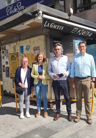 M. Teresa Crego, Puri Pozo, Luis Francisco Martín y Rubén Martín