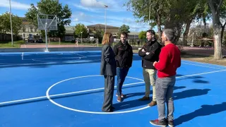 Pista de baloncesto parque de Los Jesuitas. Foto Ayuntamiento de Salamanca