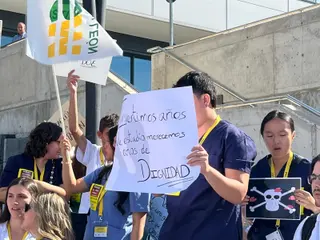 Huelga de médicos contra el borrador de Estatuto Marco en Salamanca 3 de octubre