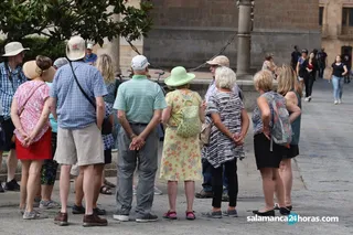 Turistas en Salamanca