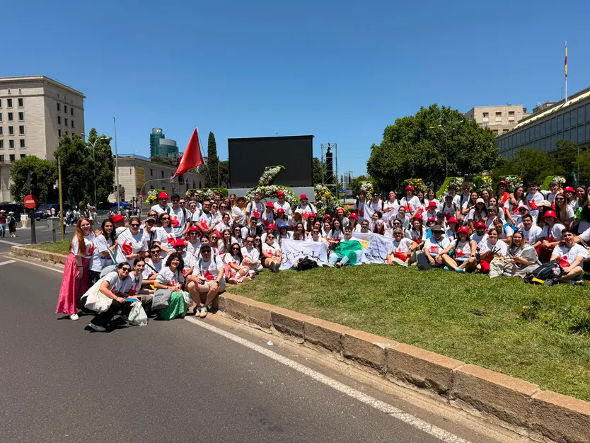 La UPSA en Madrid visitando al papa León XIV | Comunicación Universidad Pontificia de Salamanca