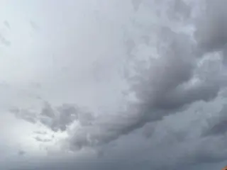 Nubes, tormenta en Salamanca. Foto S24H
