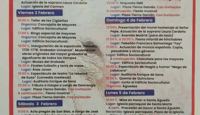Santa Marta, programa San Blas