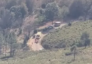 Una mujer trasladada en helicóptero al Hospital tras caerse de su moto y romperse la pierna en Monsagro