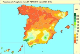 Abril no trajo aguas mil