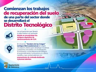 Arrancan los trabajos de recuperación del suelo de una parte del sector donde se desarrollará el Distrito Tecnológico - Ayuntamiento de Salamanca