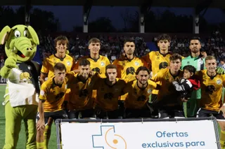 Once inicial de Unionistas ante el Sestao River | FOTO ANDREA MATEOS