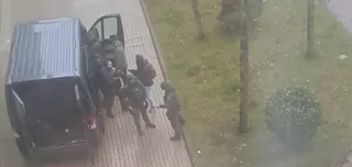 Operación Guardia Civil en la plaza Castrotorafe, en el barrio de Capuchinos