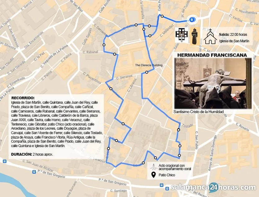 Procesión de la hermandad Franciscana del Santísimo Cristo de la Humildad