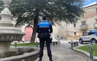 Policía Local en Peñaranda de Bracamonte. Foto @PL_Bracamonte