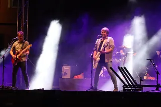 Despistaos, durante su actuación esta noche en Santa Marta de Tormes