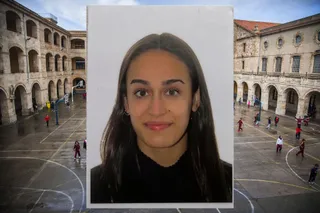 Lucía García Rodríguez, alumna de 4º de la ESO del Maestro Ávila, beneficiada con una de las becas de formación de la Fundación Amancio Ortega