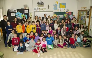 La Diputación presenta 'Lagartito con gafas' en el colegio Juan Jaén