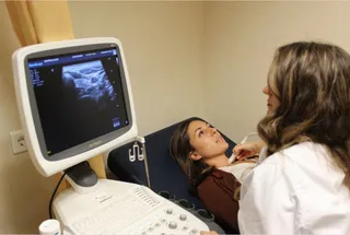 Paciente con tiroides. Cáncer de tiroides.