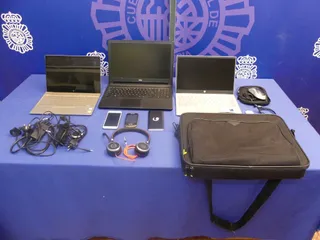 Objetos robado. Foto: Policía Nacional de Salamanca
