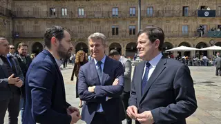 Visita de Alberto Núñez Feijóo en su visita a Salamanca este Domingo de Ramos de 2025. Foto Andrea M.
