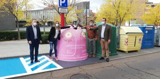 santa marta, contenedor rosa contra el cancer de mama