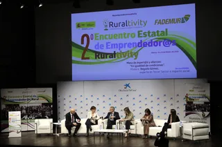 2º Encuentro Estatal de Emprendedor@s Ruraltivity, organizado por la Federación de Asociaciones de Mujeres Rurales (FADEMUR) en el salón de actos de CaixaForum, en Madrid (España), a 20 de febrero