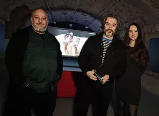 Javier Panera, director del SAC; junto a Carlos Trigueros Mori y Beatriz Arroyo Plasencia | Comunicación Universidad de Salamanca