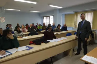 El concejal de Deportes explica el Programa Escolar de Esquí a los centros educativos