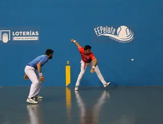 Galgo IV, durante un partido / FOTO: Federación de Pelota de Castilla y León.