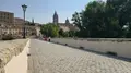 Puente romano con la restaurada lechada blanca