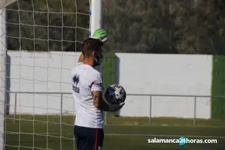 Xavi Álvarez, en un entrenamiento de la pasada campaña.