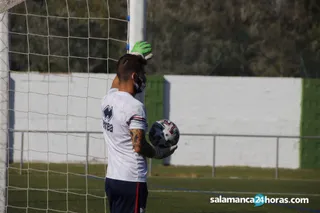 Xavi Álvarez, en un entrenamiento de la pasada campaña.