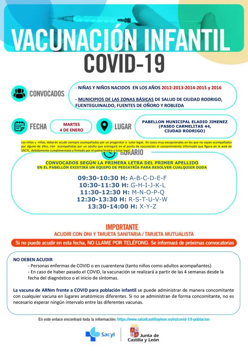 2. CIUDAD RODRIGO FUETEGUINALDO ROBLEDA FUENTES DE OÑORO MARTES 4 ENERO...