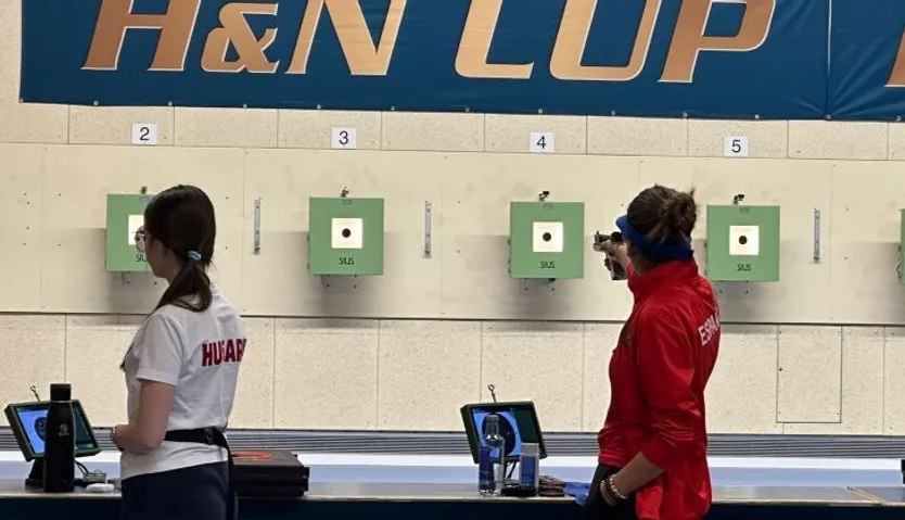 Gloria Sánchez Zarzoso, en una competición